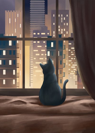 El resplandor de Black Cat City de Flow Line