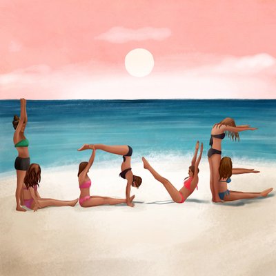 Amor en la playa de Flow Line