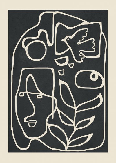 Dibujos lineales tranquilos de Flow Line