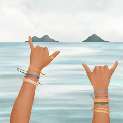 Shaka Hands: Océano tropical de Flow Line