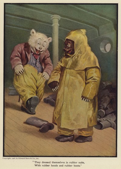 Se vistieron con trajes de goma, con capuchas de goma y botas de goma de Floyd V. Campbell