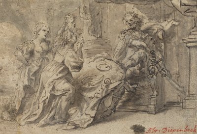 Filomela, Procne y el rey tracio Tereo de Follower of Abraham van Diepenbeeck