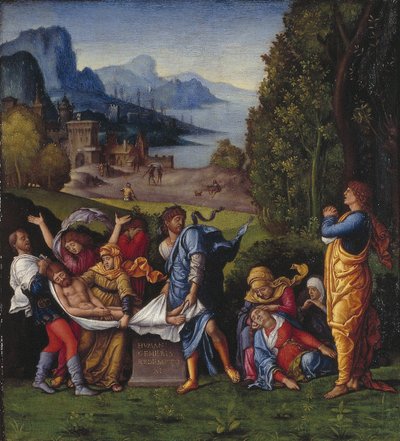 Holandés: El Entierro de Cristo El Entierro de Follower of Andrea Mantegna