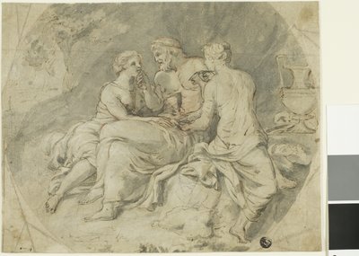 Lot y Sus Hijas de Follower of Charles Le Brun