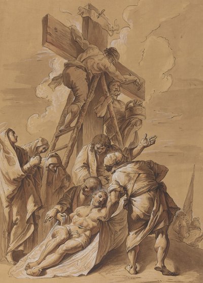 La deposición de Follower of Francesco Fontebasso