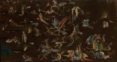 El Juicio Final (fragmento), hacia 1530-1540 de Follower of Hieronymus Bosch