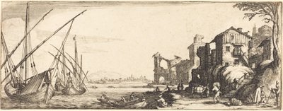 El pequeño puerto de Follower of Jacques Callot
