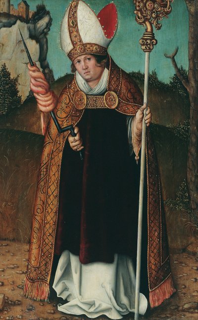 Alemán:  Hl. Erasmus San Erasmo de Follower of Lucas Cranach the Elder