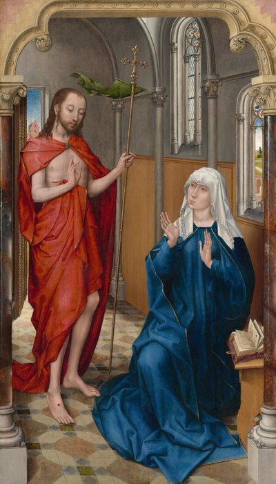 Cristo apareciendo a la Virgen de Follower of Rogier van der Weyden