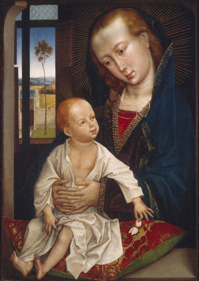 Virgen y niña de Follower of Rogier van der Weyden
