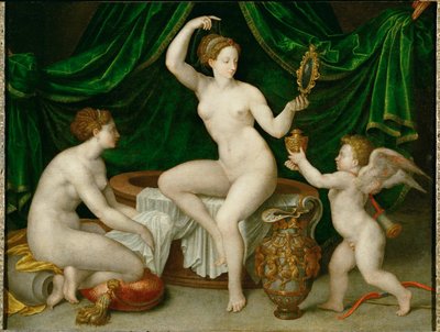 El retrete de Venus. Venus en su retrete ... de Fontainebleau School