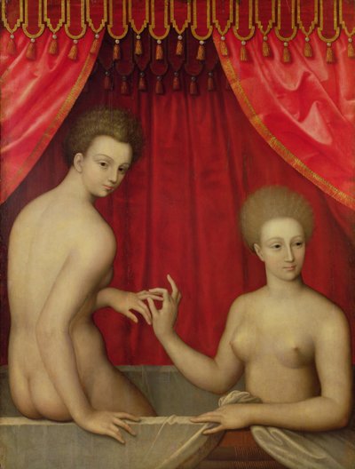 Mujeres bañándose de Fontainebleau School