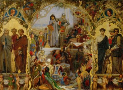 Chaucer, semillas y frutos de Ford Madox Brown