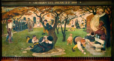 Sueño de vida de Chetham AD 1640 de Ford Madox Brown
