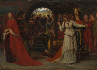 Cordelia despedida de sus hermanas de Ford Madox Brown