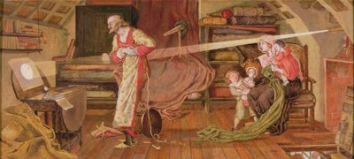 Crabtree observando el tránsito de Venus en 1639 de Ford Madox Brown