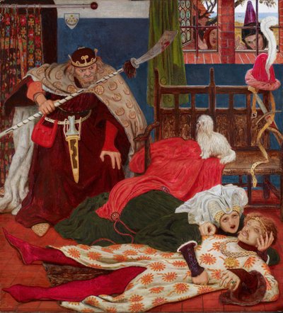 Muerte de Sir Tristram, c. 1864 de Ford Madox Brown