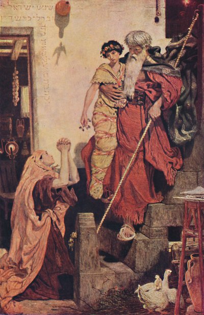 Elías resucitando al hijo de la viuda de Ford Madox Brown