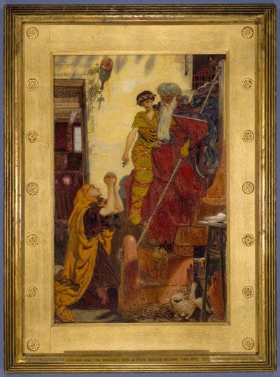 Elías y el hijo de la viuda, 1864 de Ford Madox Brown