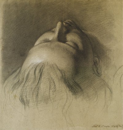 El sueño de Parisina - Estudio para la cabeza de Parisina de Ford Madox Brown