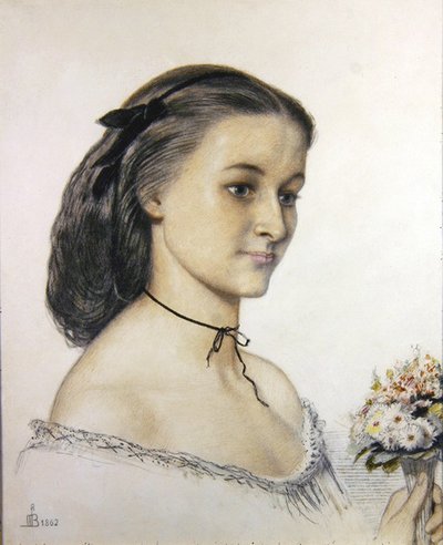 Retrato de la señorita Louie Jones de Ford Madox Brown