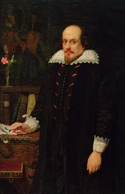 Retrato de William Shakespeare (1564-1616) 1849 (óleo sobre lienzo) de Ford Madox Brown