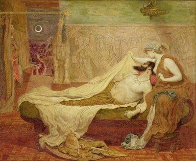 El sueño de Sardanápalo de Ford Madox Brown