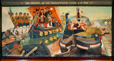 Apertura del canal de Bridgewater en 1761 de Ford Madox Brown