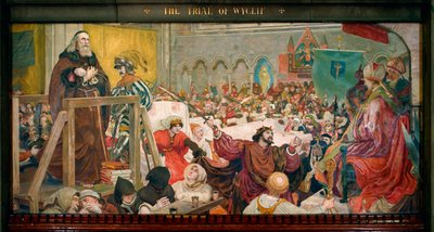 El proceso de Wyclif de Ford Madox Brown