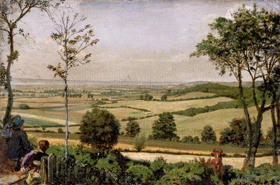 Vista desde Shorn Ridgway, Kent de Ford Madox Brown