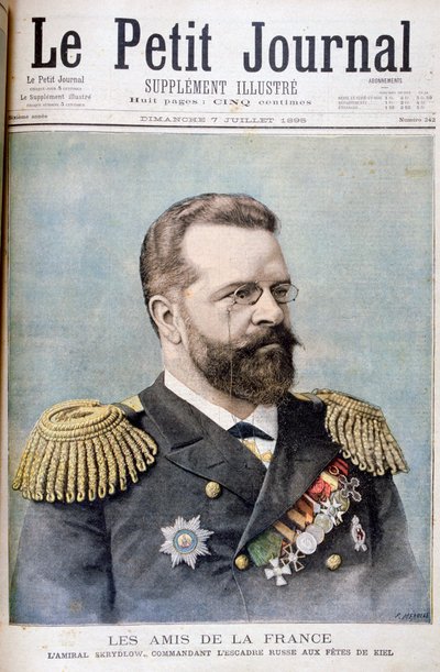 Almirante Nikolai Skrydlov, oficial naval ruso, 1895 de Fortuné Méaulle