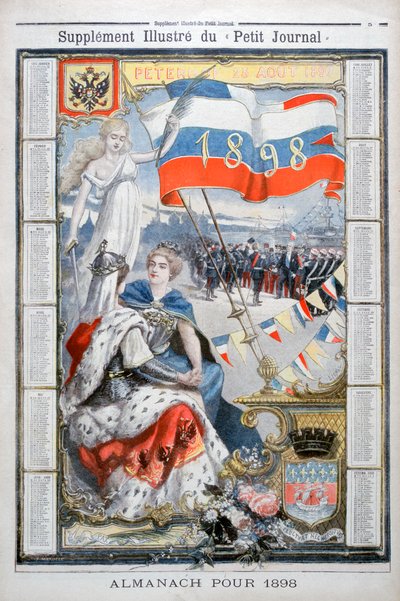 Calendario para 1898 de Fortuné Méaulle
