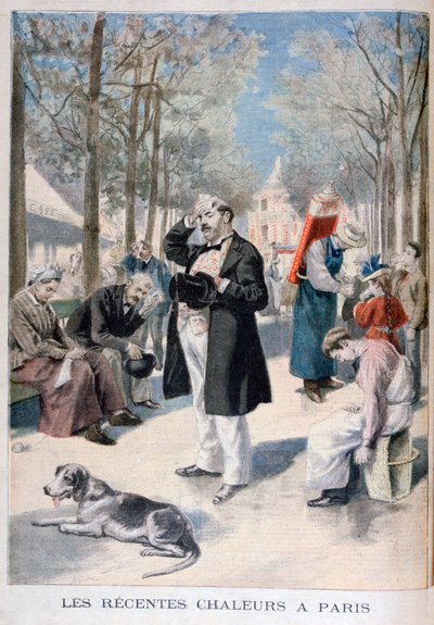 Ola de calor en París, 1895 de Fortuné Méaulle