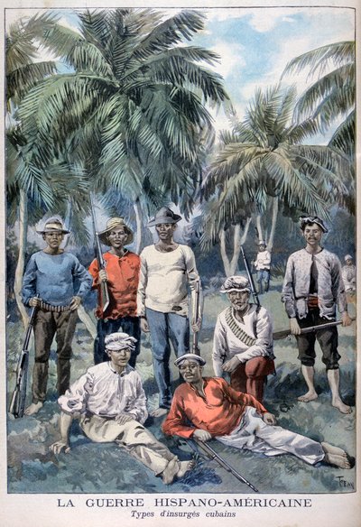 Cubanos insurgentes durante la Guerra Hispanoamericana de Fortuné Méaulle