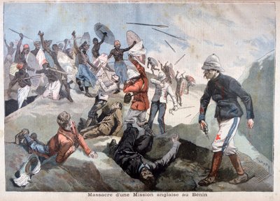 La Masacre de una Misión Inglesa en Benín, 1897 de Fortuné Méaulle