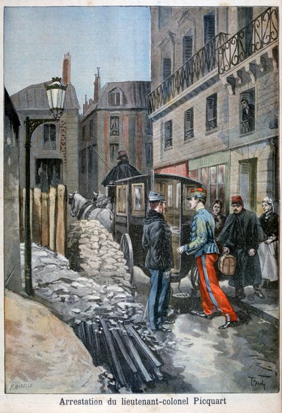 El arresto del teniente coronel Picquart, 1898 de Fortuné Méaulle