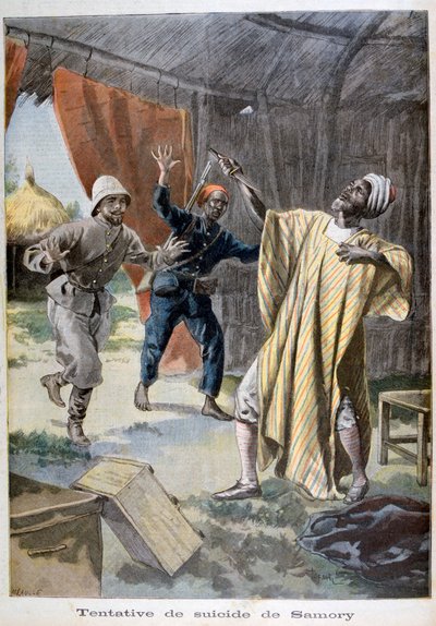 El intento de suicidio de Samori Ture, 1899 de Fortuné Méaulle