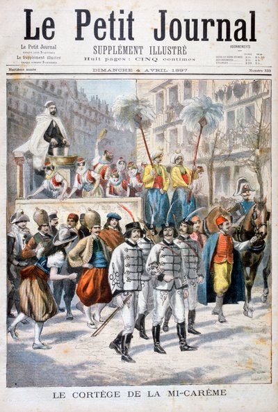 La procesión del festival de mitad de Cuaresma, 1897 de Fortuné Méaulle
