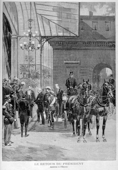 El regreso de Félix Faure, presidente de Francia, a París, después de su visita a Rusia, 1897 de Fortuné Méaulle