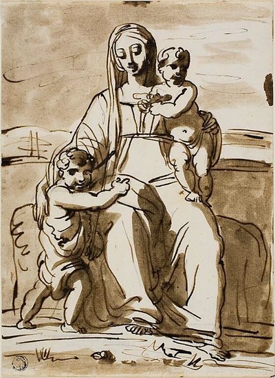 Virgen con el Niño y San Juan de Fortunato Duranti