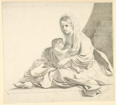 Mujer con niño de Fortunato Duranti