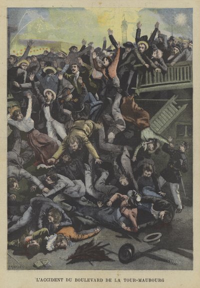 Accidente en el Boulevard de la Tour-Marbourg, París de Fortune Louis Meaulle