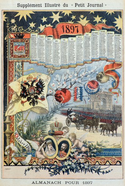 Almanaque para el año 1897 (Grabado) de Fortune Louis Meaulle