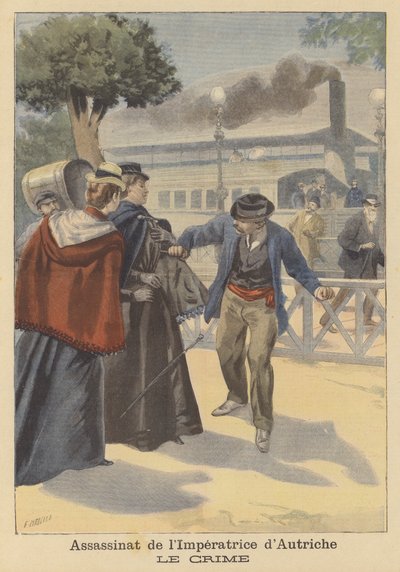 Asesinato de la Emperatriz Isabel de Austria de Fortune Louis Meaulle