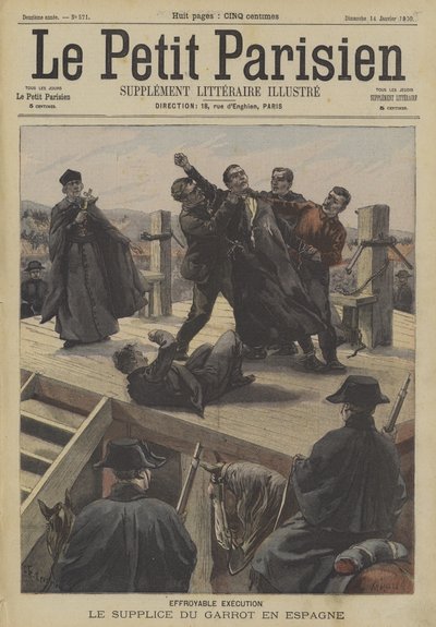 Ejecución por garrote en España de Fortune Louis Meaulle