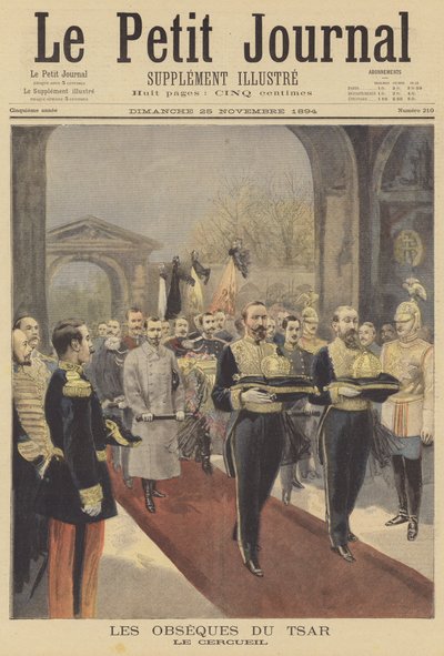 Funeral del zar Alejandro III de Rusia de Fortune Louis Meaulle