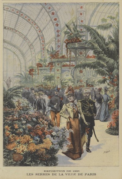 Invernaderos de la ciudad de París, Exposición Universal, 1900 de Fortune Louis Meaulle