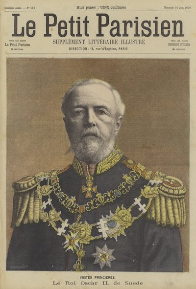Oscar II, Rey de Suecia de Fortune Louis Meaulle