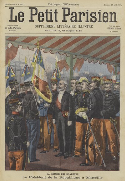 El presidente Loubet de Francia visitando Marsella de Fortune Louis Meaulle