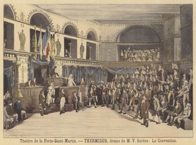 Producción de Thermidor en el Teatro de la Porte-Saint-Martin de Fortune Louis Meaulle